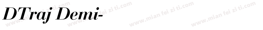 DTraj Demi字体转换
